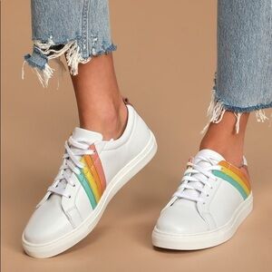 Seychelles Stand Out Rainbow Leather Sneakers
